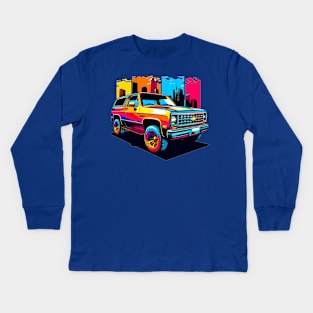 Chevy pickup Kids Long Sleeve T-Shirt